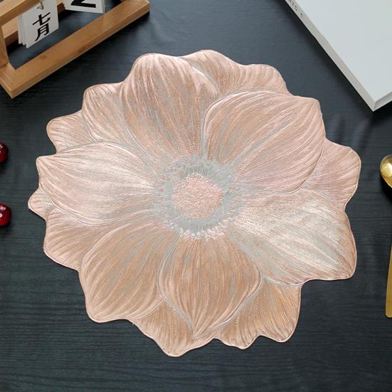 ПВХ-салфетки под тарелки Lotus нескользящие подставки под миски утолщенные термостойкие подставки под чашки и миски водонепроницаемые моющиеся защитные покрытия для столов для гостиниц и домов