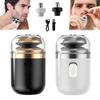 Mini Capsule Razor 2-In-1 Electric Shaver with Nose Hair Trimmer USB Rechargeable Waterproof Wet Dry Portable Travel Men Beard Trimmer