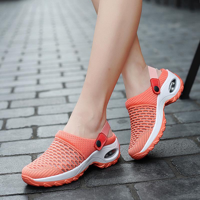 Women Shoes Summer Breathable Mesh Hole Sandals Tide Casual Women Shoes Hollow Slippers Air Cushion Shoes