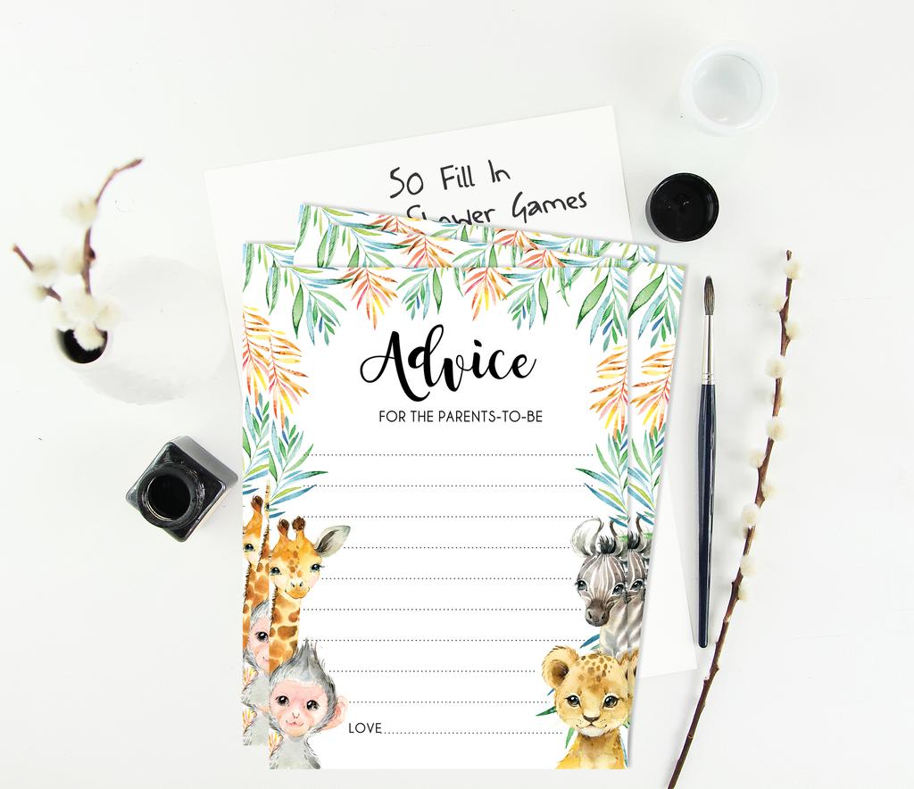 Inkdotpot Игровой набор для детского душа из 50 игр BabyA AlphabetA ABCA для вечеринки Baby Cheetah Jungle Animals