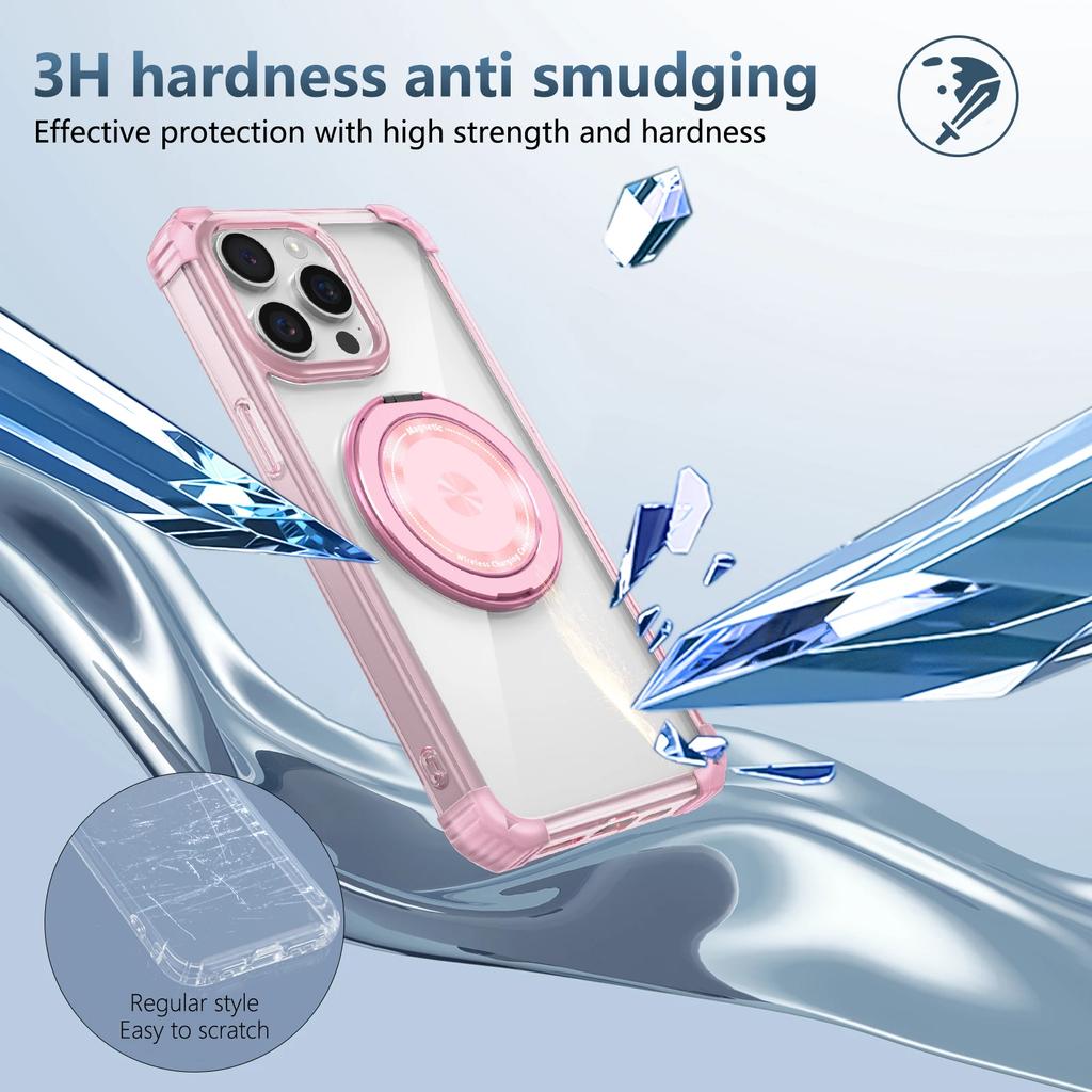 360 Degree Anti-Fall Rotating Holder Phone Case For iPhone 12 13 14 15 Pro Max 15 Plus Magnetic Cover For IPhone13 14 15 ProMax