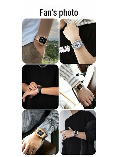 Совместимый набор модификаций Audemars Piguet для корпуса Apple Watch S9 с защитой для iWatch S7/8/9 41/44/45 мм