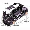 1:32 Pagani Huayra Dinastia из цинкового сплава, модель автомобиля со звуком и светом, игрушечный автомобиль с откатом, подарки для детей, литая под давлением масштабная модель