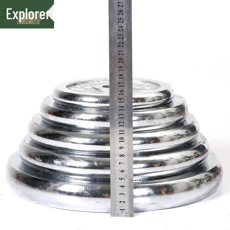 Весовая тарелка для штанги и гантелей Explorer с покрытием