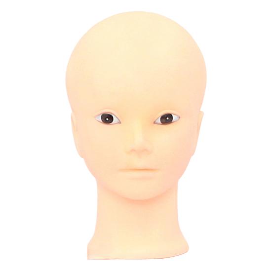 Профессиональная женская голова манекена для практики макияжа Лысая голова манекена с хорошим эффектом отображения для обучения макияжу Наращивание ресниц