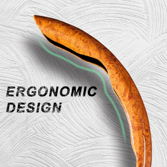 2Pcs Wood Grain Steering Wheel Cover Anti-Slip Odorless Heat-Resistant Universal Fit Faux Leather Car Steering Wheel Sleeves