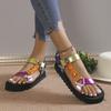 New Summer Women Sandals Color Flat Casual Light Shoes for Ladies Fashion 2025 Outdoor Beach Casual Sandals Zapatillas Mujer