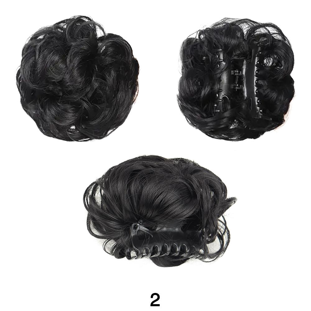 Короткие кудри в пучке с зажимом для когтей, синтетический парик, накладные волосы, взъерошенные накладные волосы для элегантных женщин