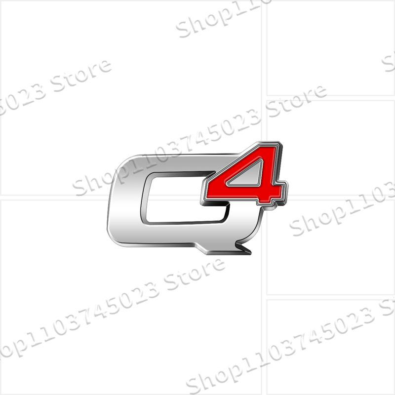 3D Metal Car Decor Q2 Q4 Logo Emblem Rear Trunk Badge Fender Sticker For Alfa Romeo 147 155 156 Giulia Giulietta Mito StelvioHA8