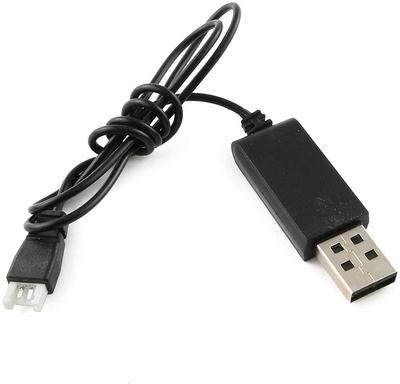 USB-кабель для зарядки для радиоуправляемого квадрокоптера Syma X5C | Простой в использовании | Высококачественный пластик и металл | Черный