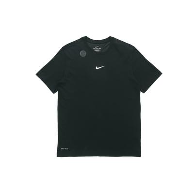 Спортивная повседневная футболка с коротким рукавом для тренировок Dry-Fit, мужские топы черного цвета с круглым вырезом DM3121-010