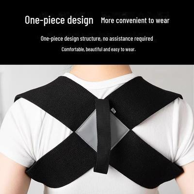 Корректор осанки с открытыми плечами: Пояс-выпрямитель для спины для фитнеса и поддержки горба