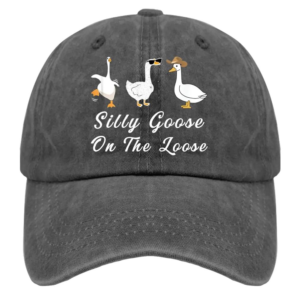 Глупый гусь на свободе Шляпа Смешная шляпа для мужчин женщин Пигментный серый и Папина шляпа и Панамы и Панама и