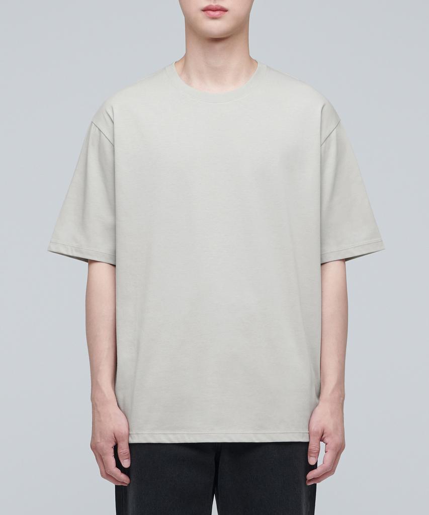 MUSINSA STANDARD Supima Relaxed Crew Neck T-Shirt [Mushroom]
