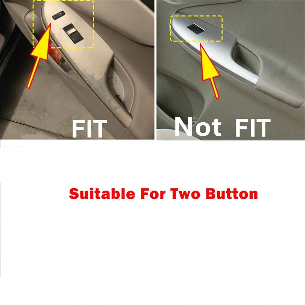 4 шт. Накладка на панель переключателя двери/стеклоподъемника для Toyota Corolla 2009-2013 только для левого руля
