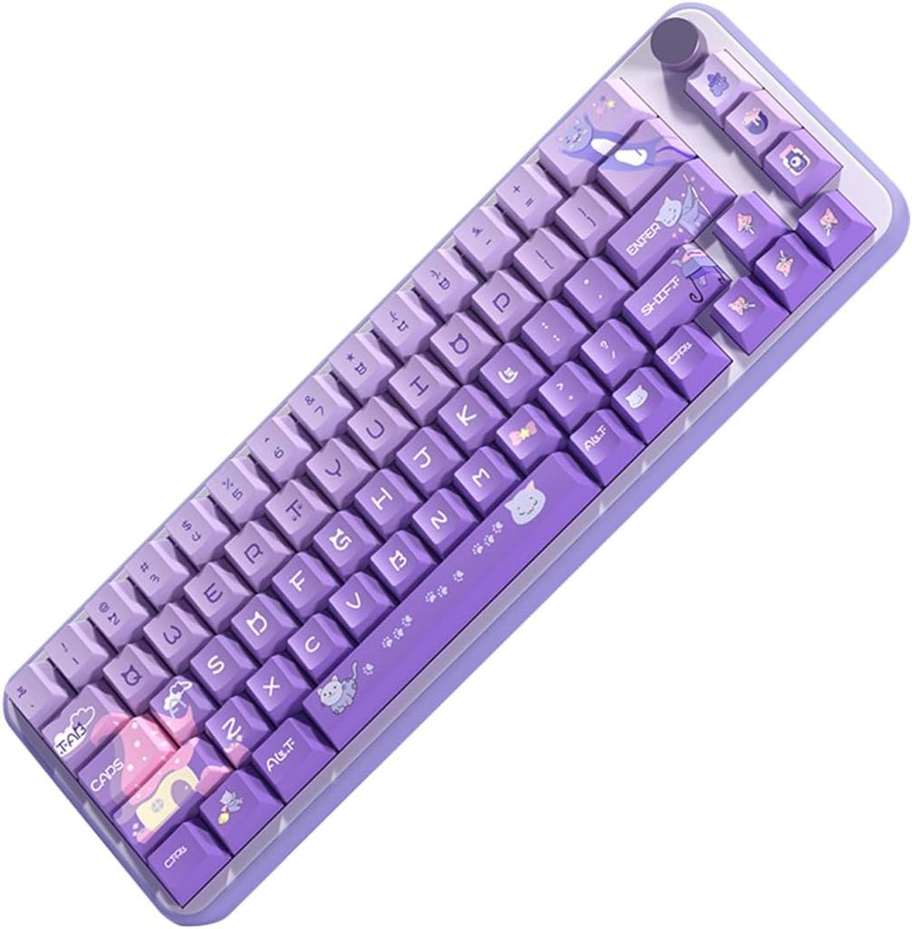 Тематические колпачки для клавиш 158 колпачков для клавиш из ПБТ. Набор специальных колпачков для клавиш MDA подходит для переключателей Cherry MX 61/87/104/108 и других механических клавиатур. (клубника)