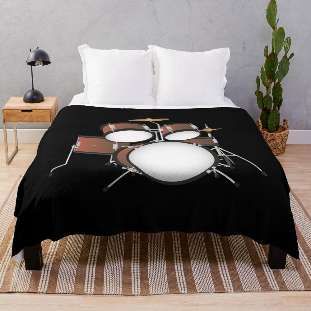 Drums Musical Instrument Throw Blanket