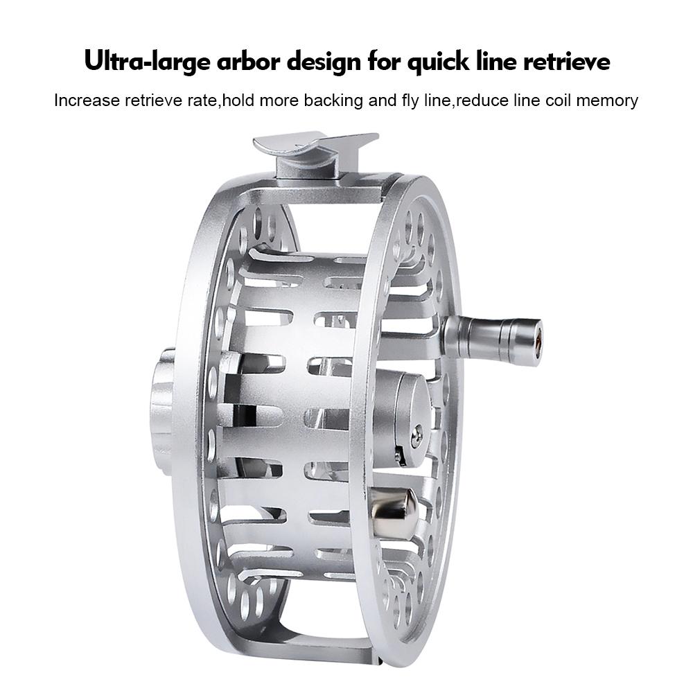 Цельнометаллическая катушка для нахлыста, катушка из алюминиевого сплава с ЧПУ, 3/4, 5/6, 7/8, рыболовная катушка для нахлыста