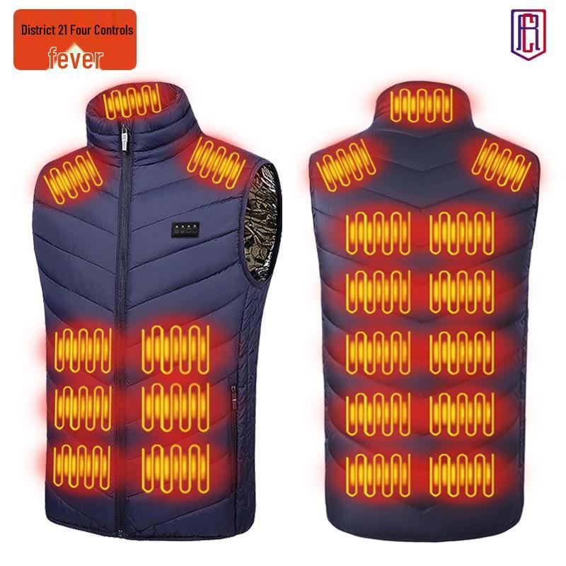 Smart USB Heated Vest: Unisex Winter/Autumn Thermal Wear with Constant Temperature Control