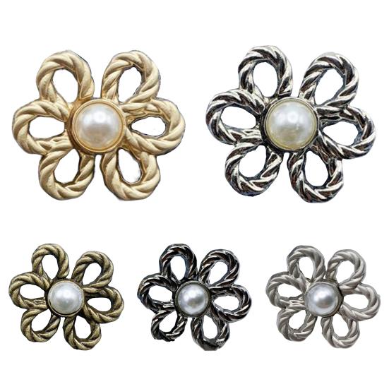 Pant Waist Tightener Flower Design Button Reusable Waist Adjuster No-Sewing Adjustable Waist Buckle for Loose Jeans Skirts