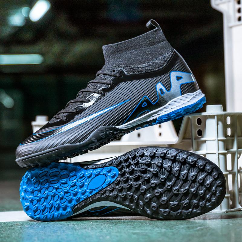 Розовые футбольные бутсы мужские новые длинные шипы молодежные спортивные тренировочные бутсы трава сломанные шипы тренировочные игровые бутсы