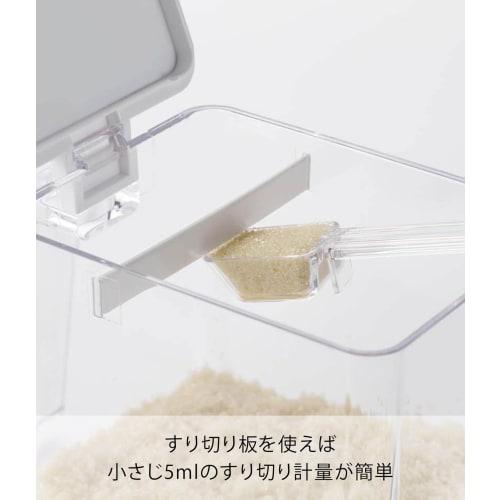 Yamazaki Seasoning Storage Container, Aqua, Large, White, 2889