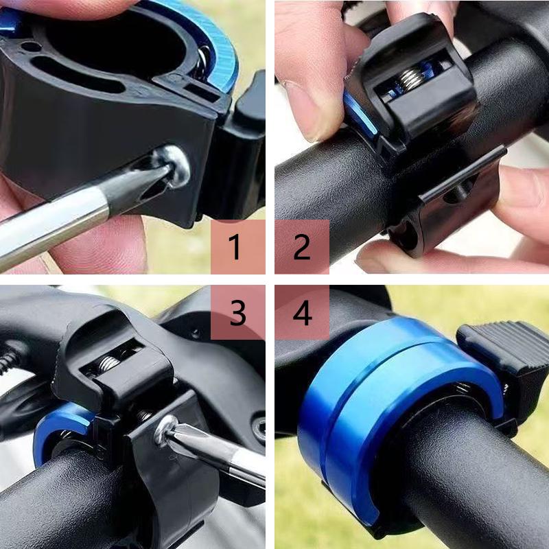 Bicycle Bell Alloy Loud Bike Bell Invisible Universal Handlebar Ring Bike Horn MTB Road Cycling Safety Accessories2