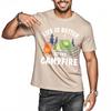 T Shirt Men Casual Round Neck Tee Brand Summer For Man tshirt Life Is Better At The Campfire Short Sleeve Soft Oneck Top Tees