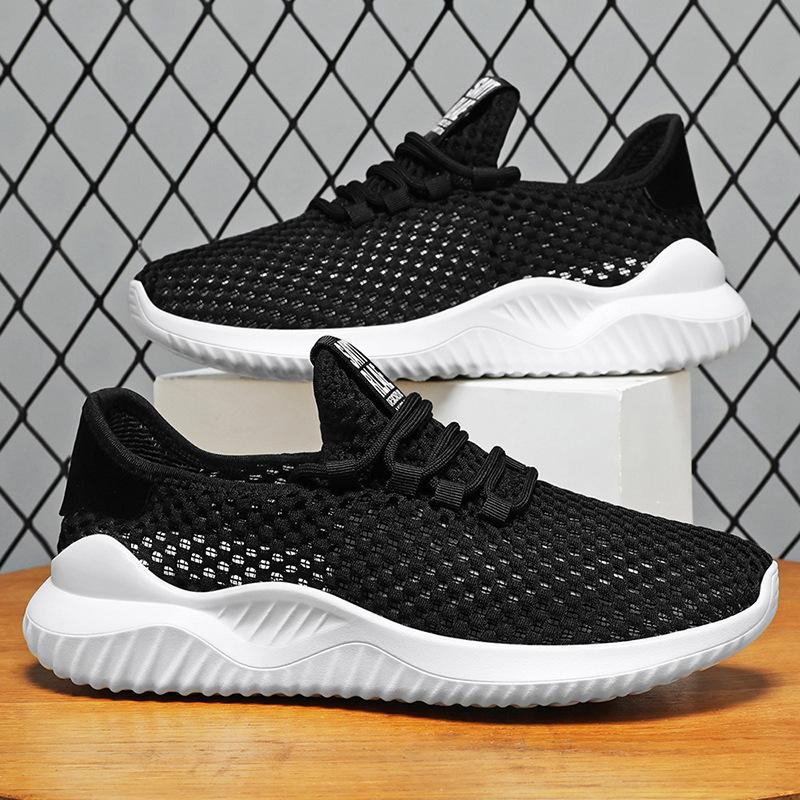 Мужская обувь не воняет летом, легкая повседневная обувь с мягкой подошвой, дышащая обувь с полой сеткой