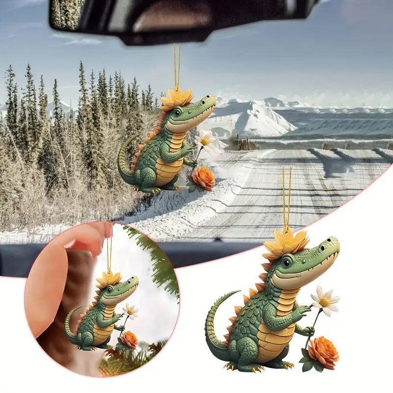 Очаровательное Рождественское Мультяшное Украшение-Подвеска Дракон Для Автомобиля И Праздничные Акценты Дома