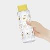 Skater Easy-to-Grip Hexagonal Plastic Water Bottle, 350ml, Blow-Drop Design, for Adults and Kids, Direct Drinking, Clear, Disney Winnie the Pooh Desig