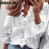 Women's Fashion Casual Long Sleeve V Neck Blouses & Shirts