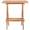 VidaXL 3-piece Folding Bistro Furniture Solid Teak Wood