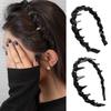 Women Beaded Wrap Headband Wash Face Toothed Non-slip Hair Hoops Headbands Hair Arrangement Fashion Headwear
