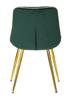 Chair Paris Green Gold Set 2 Pcs Cm 51X59X79