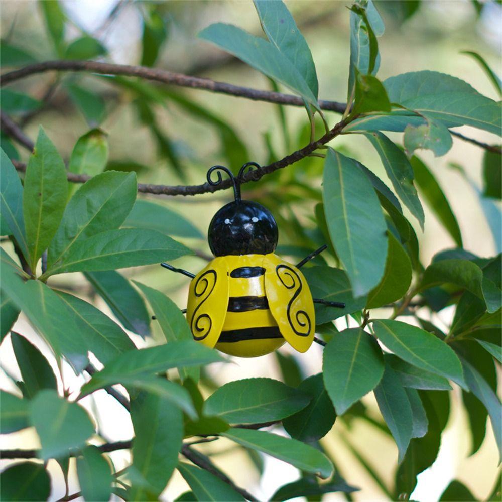 Шмель Двор Сад Акцент Игровой Дом Настенное Украшение Милая Металлическая Художественная Скульптура для Улицы