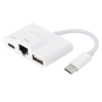 Адаптеры Ethernet USB Перезаряжаемый TypeC Внешняя Проводная Сетевая Карта для Компьютеров Планшетов RJ45