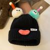 Шапка вязаная «Рот сосиски», мультяшная плюшевая кукла, декор, теплая, уютная, шапка-кукла, зимний головной убор для холодной погоды