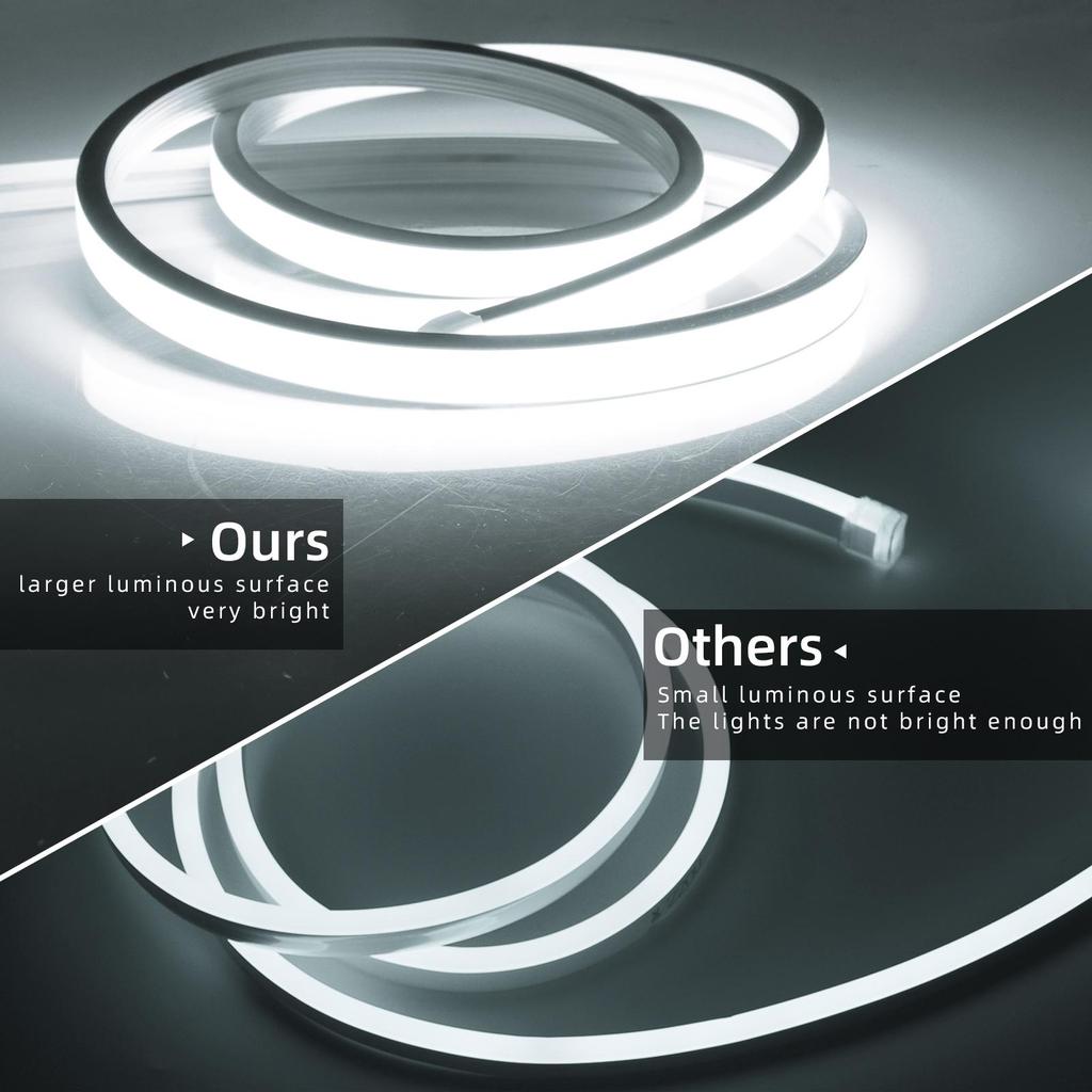 DC24V неоновый свет знак COB светодиодная лента с регулируемой яркостью сенсорный датчик 320LED силикагель веревка лампа трубка гибкий настенный светильник для домашнего декора