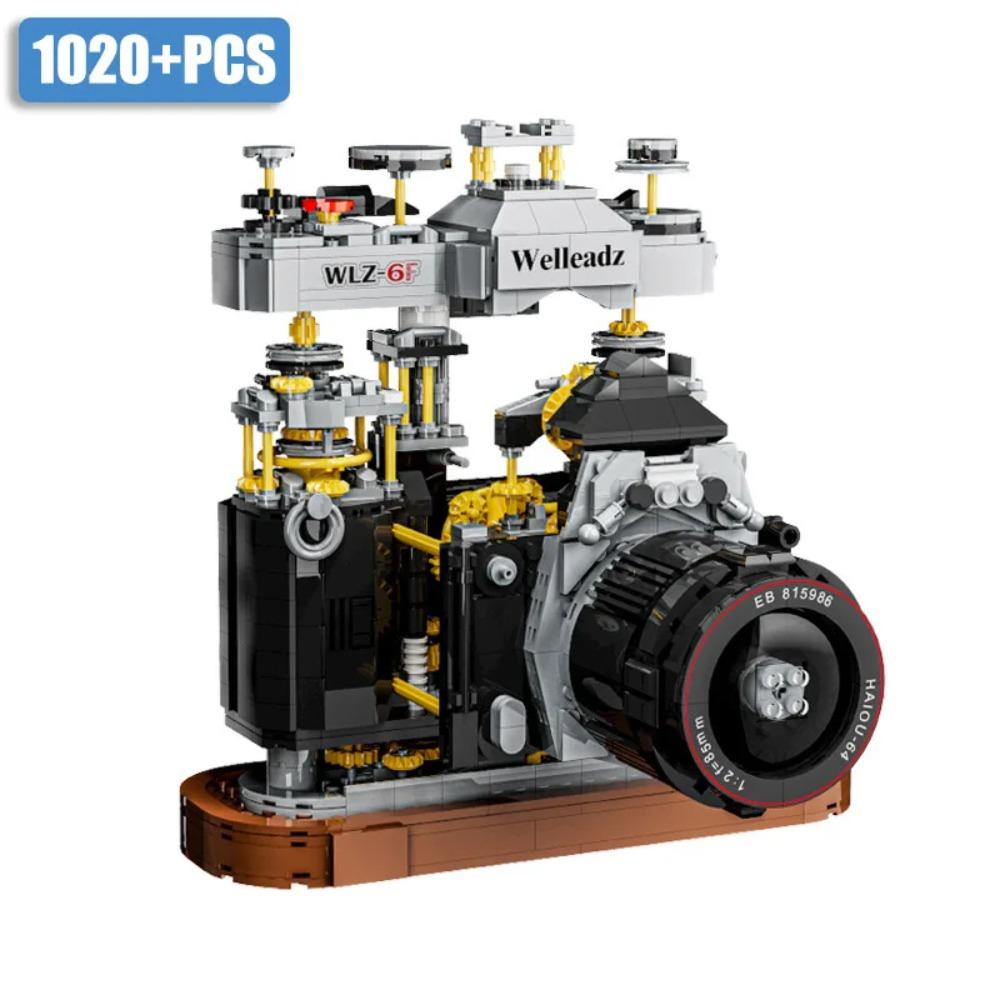 Город Hasselblad 503cx Цифровая зеркальная камера Ретро Двухобъективный зеркальный фотоаппарат Модель Строительные блоки DIY Кирпичи Игрушки Для Детей Подарки