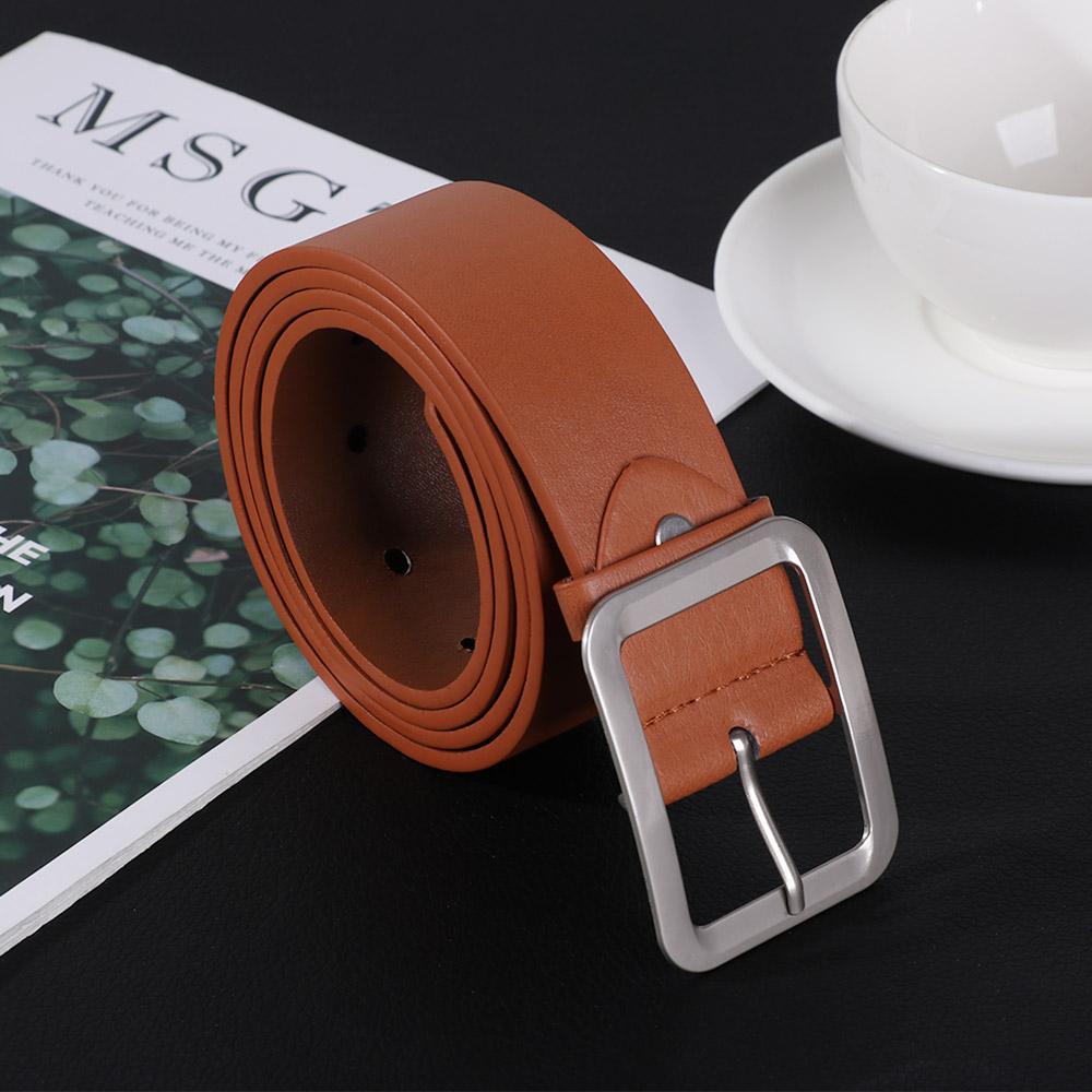 High-Quality Waist Strap Belts Waist Belts Leather Dress Belt Casual Waistband Square Pin Buckle