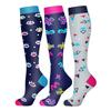 3 Pairs Soft Compression Socks Breathable Knee Socks Fashion Golf Socks  for Outdoor Sports
