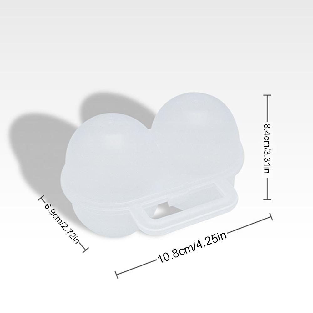 1 шт. 2-секционный уличный переносной ящик для яиц, пластиковый лоток для яиц, холодильник, ящик для хранения яиц, амортизирующий и устойчивый к падению, загрузчик яиц