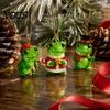 Набор ornaments для праздничной распаковки Искусственный Кристалл Лягушка Адвент-календарь 2026, 24 Дня Рождественский Отсчет с Подвесным Кулоном Декор Спальни Животное