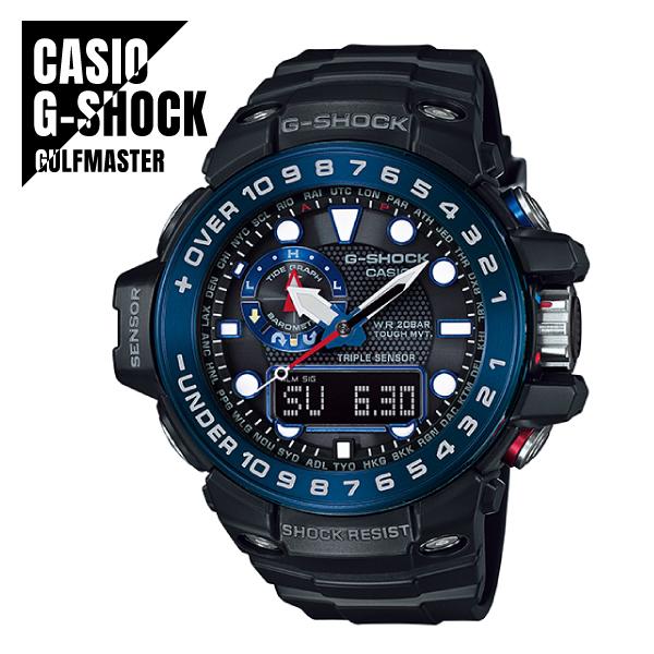 Casio Радио-солнечные часы G-SHOCK GWN-1000B-1BJF серии GULFMASTER, Черные, Мужские