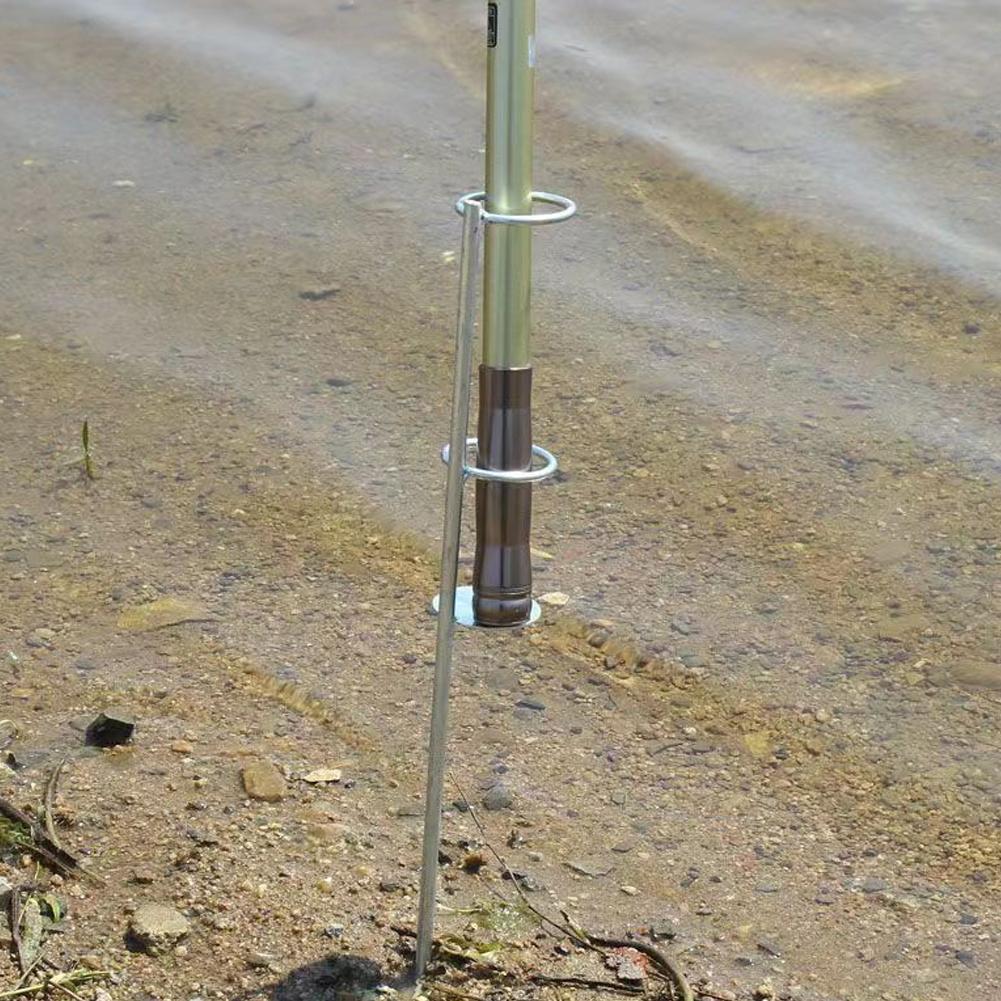 Морской держатель для удилища, держатель для спиннинга, штекер для грунта 30/37/47 см, держатель, простой уличный держатель для удилища, штекер для грунта с двойным кольцом