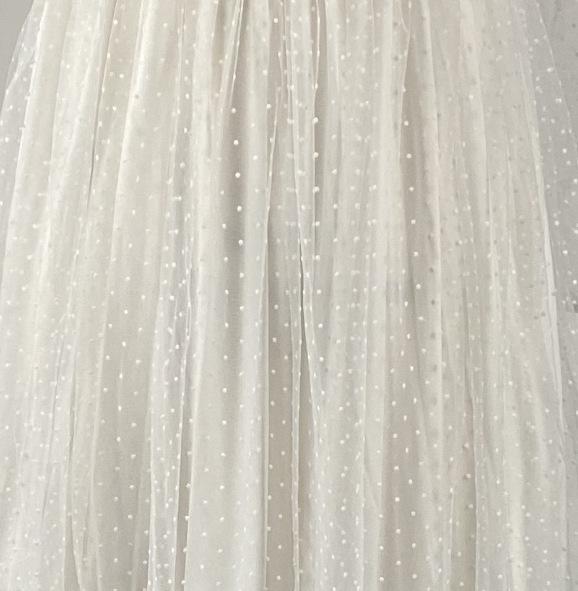 2025 Spring and Summer New Temperament Lady Bubble Sleeve Polka Dot Pendulum Dress