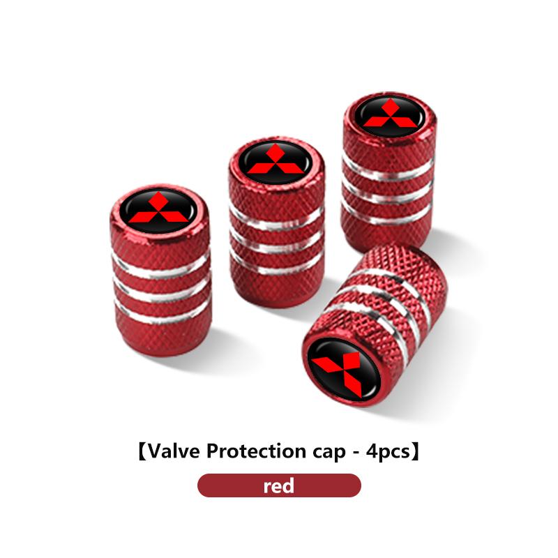 cwnqah1 cwmvjg1 Car Tire Valve Stems Cap Knurling Style Tire Valve Cap For Mitsubishi Outlander Lancer Cross Colt Xpander Mirage Attrage
