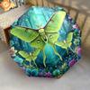 1 PC Automatic Folding Umbrella - 3D Butterfly Pattern, Portable & Foldable Design with 8 Ribs, Christmas Birthday Gifts