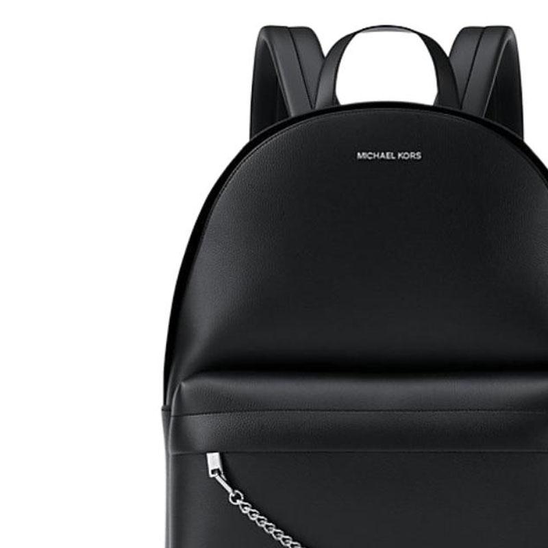 Michael Kors Рюкзак MK Slater с серебряной фурнитурой Женский рюкзак черный 35F5S04B3V-BLACK